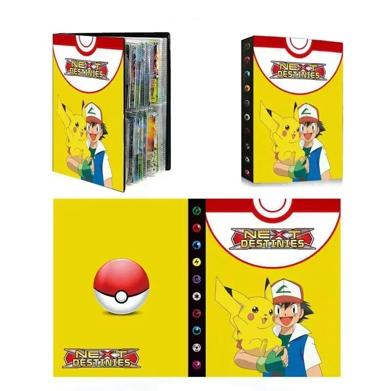 Super Album Pokemon Cards já vem com 240Pcs, 30 páginas, lançamento para você guardar suas cartas.